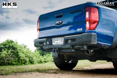 ท่อไอเสียญี่ปุ่นแบรนด์ HKS สำหรับ Ford Raptor ท่อปลายคาร์บอนไฟเบอร์สำหรับรถยนต์ โตโยต้า นิสสัน ฮอนด้า มาสด้า มิตซูบิชิ อีซูซุ ฟอร์ด ซูซูกิ