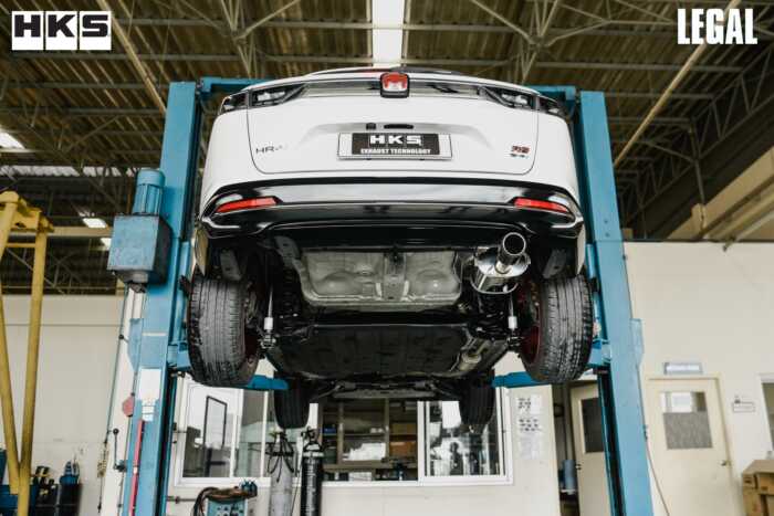 ท่อไอเสียญี่ปุ่นแบรนด์ HKS สำหรับ Honda HR-V ท่อปลายคาร์บอนไฟเบอร์สำหรับรถยนต์ โตโยต้า นิสสัน ฮอนด้า มาสด้า มิตซูบิชิ อีซูซุ ฟอร์ด ซูซูกิ