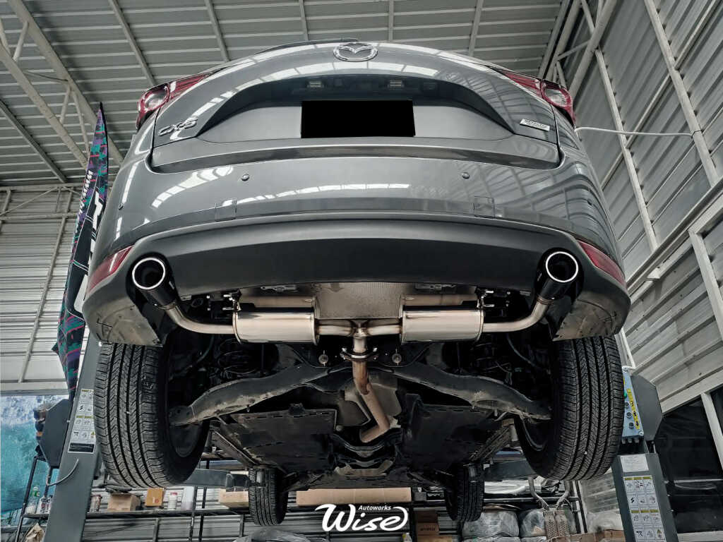 ท่อไอเสียญี่ปุ่นแบรนด์ HKS สำหรับ Mazda CX-5 ท่อปลายคาร์บอนไฟเบอร์สำหรับรถยนต์ โตโยต้า นิสสัน ฮอนด้า มาสด้า มิตซูบิชิ อีซูซุ ฟอร์ด ซูซูกิ