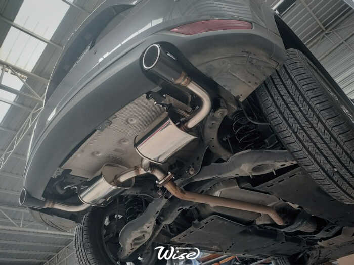 ท่อไอเสียญี่ปุ่นแบรนด์ HKS สำหรับ Mazda CX-5 ท่อปลายคาร์บอนไฟเบอร์สำหรับรถยนต์ โตโยต้า นิสสัน ฮอนด้า มาสด้า มิตซูบิชิ อีซูซุ ฟอร์ด ซูซูกิ
