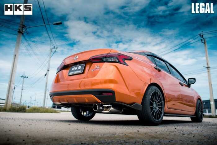 ท่อไอเสีย HKS ปลายคาร์บอนไฟเบอร์ – Nissan – Almera Turbo [ปี19-]