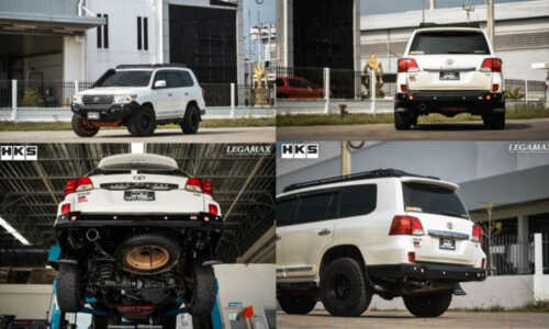 ท่อไอเสียญี่ปุ่นแบรนด์ HKS สำหรับ Toyota Land Cruiser ท่อปลายคาร์บอนไฟเบอร์สำหรับรถยนต์ โตโยต้า นิสสัน ฮอนด้า มาสด้า มิตซูบิชิ อีซูซุ ฟอร์ด ซูซูกิ