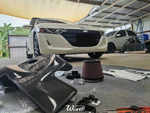 กรองอากาศ Gruppe M คาร์บอนไฟเบอร์ สำหรับ Honda S660 ระบบกรองอากาศที่จะยกระดับเพิ่มสมรรถนะแรงม้าแรงบิดได้มากกว่าของแต่งกรองเปลือยทั่วไป