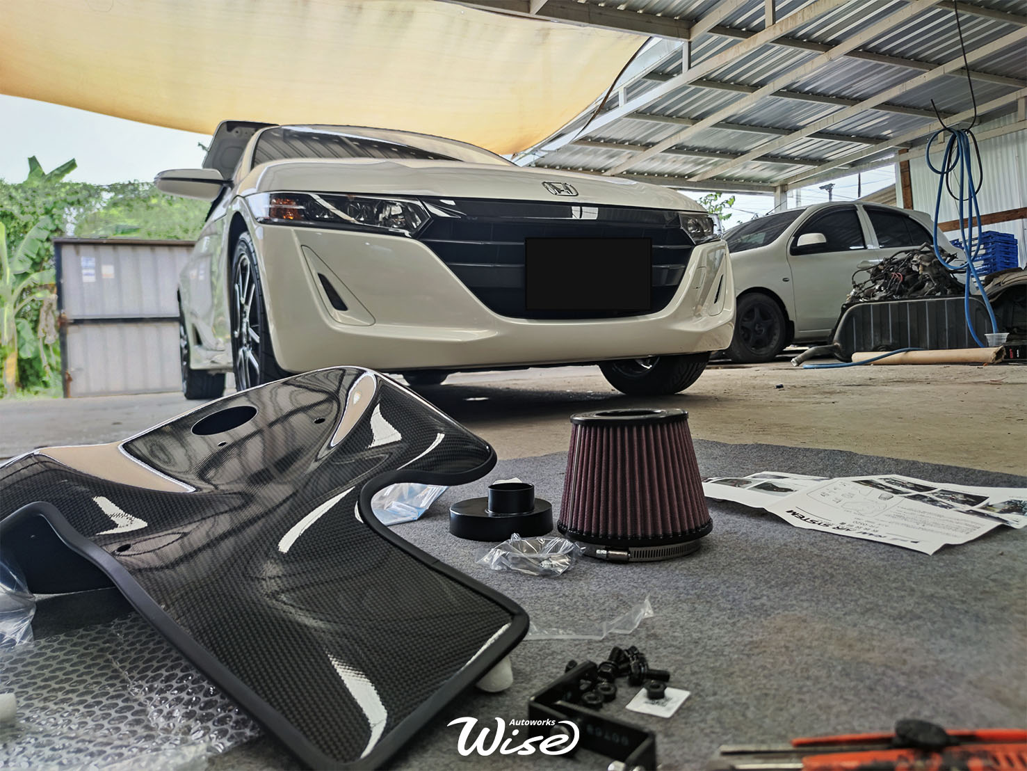กรองอากาศ Gruppe M คาร์บอนไฟเบอร์ สำหรับ Honda S660 ระบบกรองอากาศที่จะยกระดับเพิ่มสมรรถนะแรงม้าแรงบิดได้มากกว่าของแต่งกรองเปลือยทั่วไป